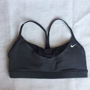 Black and Grey Nike Women’s Sports Bra